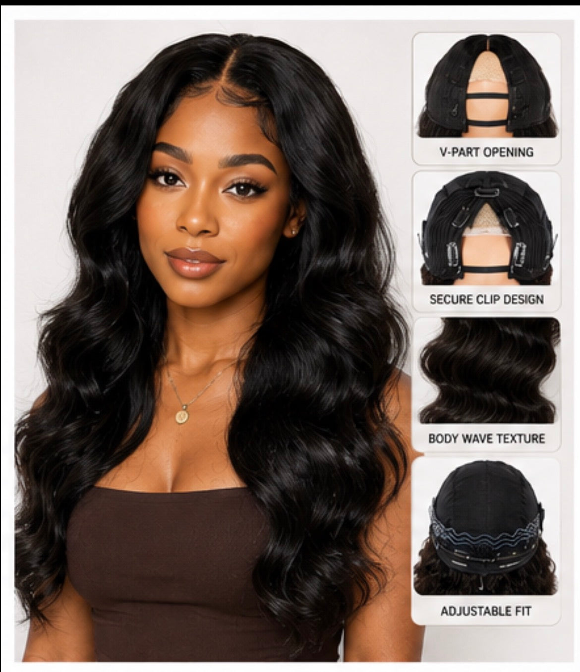 Body Wave V-Part Wig