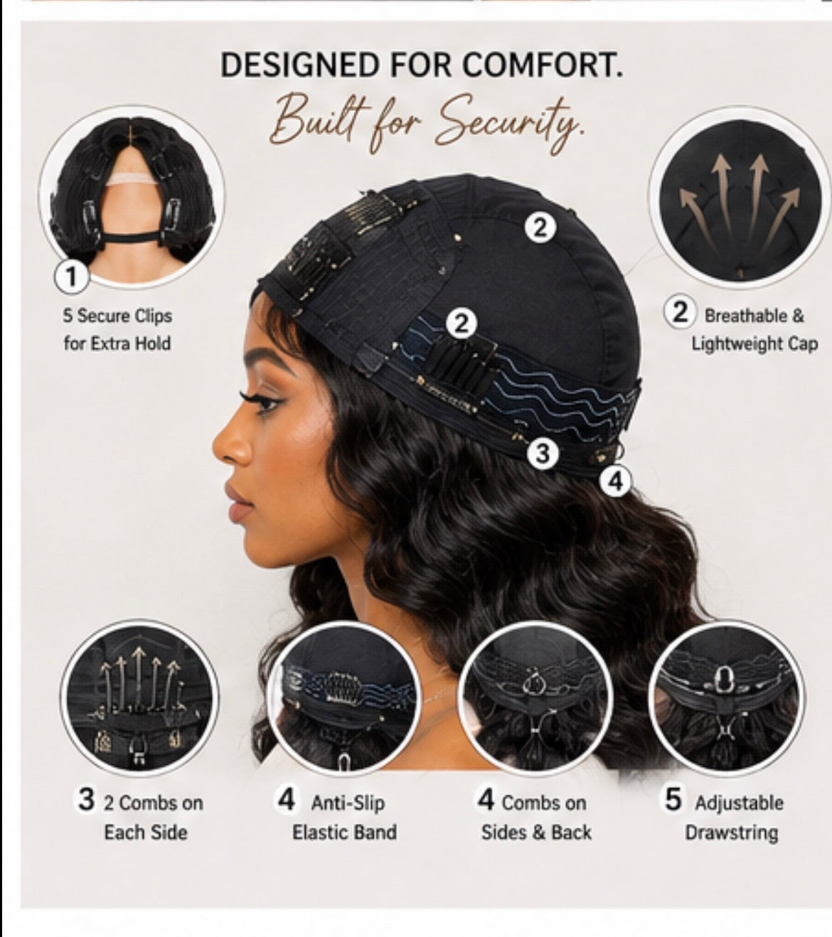 Body Wave V-Part Wig